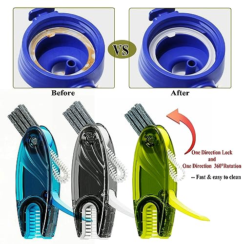 4in1 Multifunctional Cleaning Brush Set, 1pc Bright Grey, Plastic - style: 1pc Bright Grey 4in1