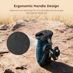 SMALLRIG Rotating Side Handle with HawkLock H21 Quick Release NATO Clamp, Includes H21 NATO Rail, 360° Adjustable, 15kg/ 33lb Load, Ergonomic Silicone Grip