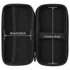 iMangoo Travel Essential Electronics Organizer Charger Case Carrying Pouch - color: FiberBlack, size: Small