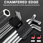 HAUTMEC Metric Allen Wrenches Sets, 9PCS L Shape Hex Key Set, CR-V Steel Allen Key Set, 1.5-10mm, Precise and Chamfered Tips, HT0221-SS - style: 9PCS(Metric Hex Keys)