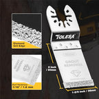 TOLESA Diamond Oscillating Saw Blades for Grout and Mortar, 3-Pack - size: 3 PCS
