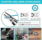 DURATECH 6-in-1 Linesman Pliers, 8.5" Multipurpose Combination Pliers with Wire Stripper/Crimper/Cutter Function, Heavy Duty Side-Cutting Pliers for Crimping, Stripping, Shearing, Screwing