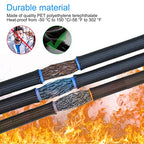 Tatuo 65.6ft Braided Cable Sleeve Expandable Wire Sheathing(Black) - color: Black, size: 65.6 ft