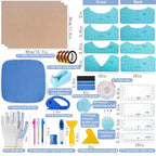 QUKLOGEN Sublimation Shirts Tool Kits with Portable mat for Ironing - color: Blue A