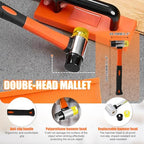 CNQLIS 65Pc Laminate Flooring Kit – Spacers, Pull Bar, Mallet & More