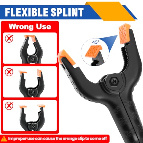 40 Pack 4.5 inch Plastic Spring Clamps, Backdrop Clips - size: 4.5in-40P