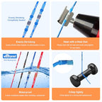 Kuject Mini Heat Shrink Gun Kit, 820PCS Solder Seal Wire Connectors & Heat Shrink Tubing Kit, Waterproof Heat Shrink Wire Connectors Kit with 482~752°F Heat Gun for Marine Automotive Wiring, AWG26-10