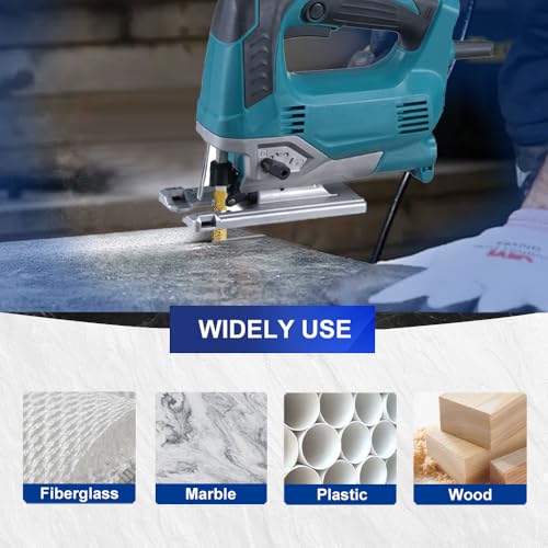 SHDIATOOL 1-Piece 4 in. Diamond Jig Saw Blades for Tile Ceramic Brick Marble with T-Shank 46 Grit - style: 1-Piece Pack,4 In.