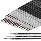 Moon Roses 30 Pcs Miniature Detail Paint Brush Set