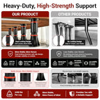 LOSCHEN 8 PCS Adjustable Bed Support Legs with Metal Fixing Accessories, 8.4-13.5 Inch，Heavy Duty Bed Frame Support Feet,Bed Support Reinforcement Parts Bed Slats Support Leg Bed Replacement Legs - size: 8.4-13.5 inch (8pcs)