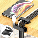 ELII 300PCS Cable Management Kit,4 Cable Sleeve 35 Cable Clips - color: Black