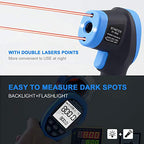 BTMETER BT-985B Laser Temp Gun Pyrometer, -58~2480℉(-50~1360℃) High Temperature Meter, 16:1 Distance Spot Ratio Industrial Infrared Thermometer Tester for Furnace, Smelting (NOT for Human Temp) - color: BT-985B(-58 ℉ to 2480 ℉)