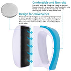 Magnetic Aquarium Fish Tank Glass Algae scrapers Glass Cleaner Scrubber Clean Brush [Floating,Scratch-Free,Non-Slip,magnetizing] S - color: Light Blue