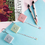 Weewooday 6 Pack Mini Tape Measure Keychain 60 Inch Retractable Sewing