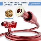 HOPOPRO High Pressure Handheld Shower Head Set with 6 Settings, Ferrari Red - color: Red, style: 6 Modes