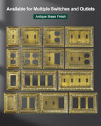 2-Pack Paisley Pattern Triple Decorator Outlet Cover Plate - style: 3 Decorator 2PK