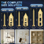 160Pcs 3Size Heavy Duty Self Drilling Drywall Anchors with Screws
