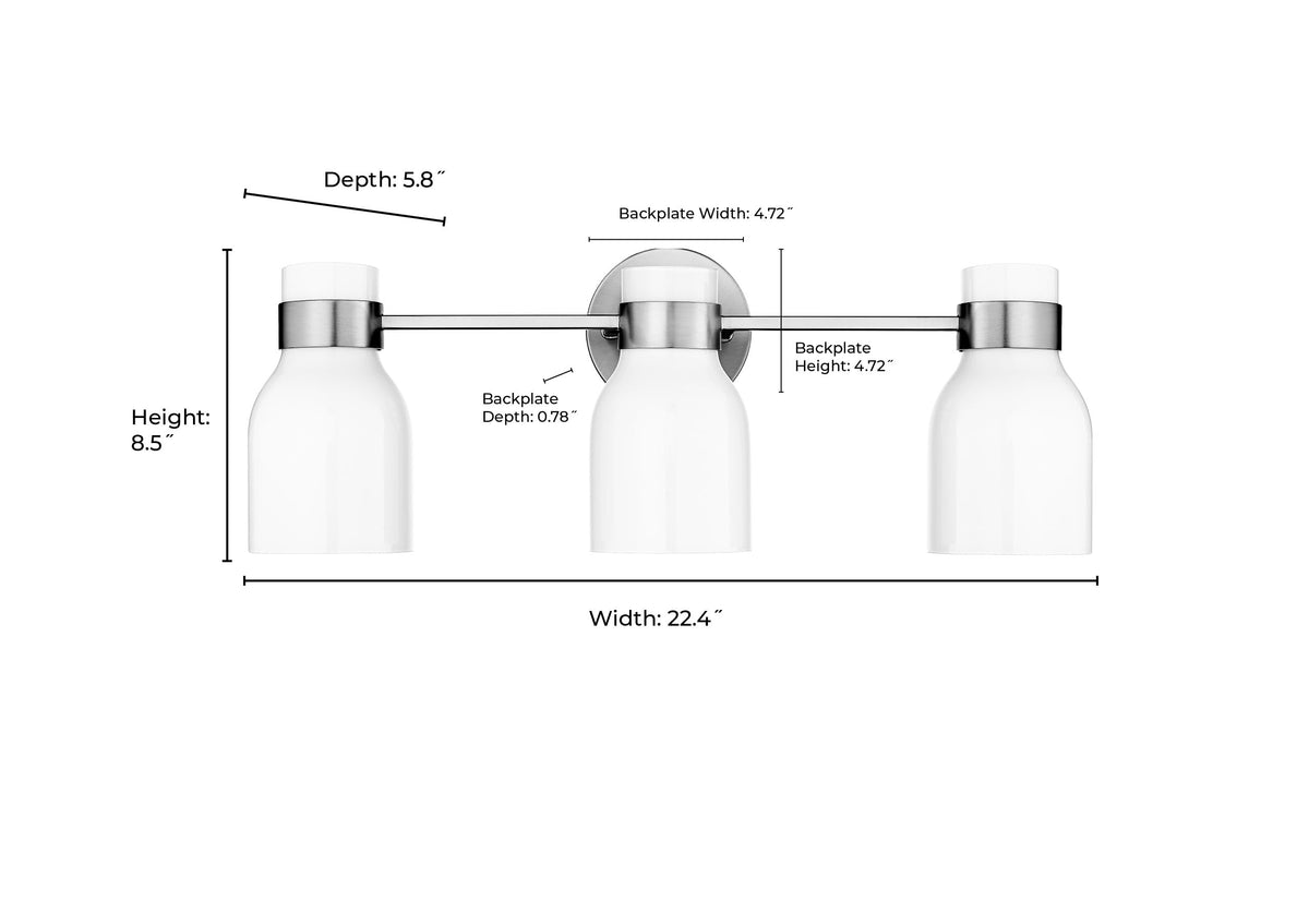Open Box - Millennium Lighting 23003-MG - Bathroom Fixtures Indoor Lighting
