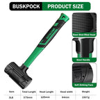 Dead Blow Hammer, Rubber Mallet with Non-Slip Grip, Marring Resistant (3LB) - size: 3LB