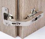 ANGSTROM 2-Pack Lazy Susan Cabinet Hinges, Full Overlay Concealed European Style for Outer Corner Door, 3D Adjustable Clip-On (135-Degree) - size: 135deg
