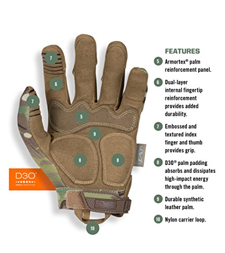 Mechanix Wear M-Pact MultiCam Tactical Gloves, Medium - color: Camouflage - Multicam, size: Medium