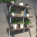 SAYAYO Wall Shelf Bracket White, 6 X 5 Inch Heavy Duty L Bracket for Wood - color: White, size: 6 x 5 Inch (4 PCS)