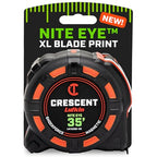 Crescent Lufkin 35' SHOCKFORCE NITE EYE Magnetic Tape | LM1335B-02 - size: 35', style: SAE