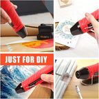 LDK Heat Gun for Crafting, Mini Dual Temp Hot Air Gun Tool - color: Red