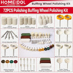 72Pcs Polishing Kit for Dremel Buffing Wheels with Polishing Compound - style: Style 2