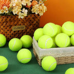 Macarrie 60 Pcs Precut Tennis Balls for Chairs Legs, Yellow - color: Yellow