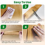 ECOHomes Wood Grain Repair Tape (Dark Walnut, 2.25 Inch x 15 Feet) - color: Dark Walnut, size: 2.25 Inch By 15 Ft