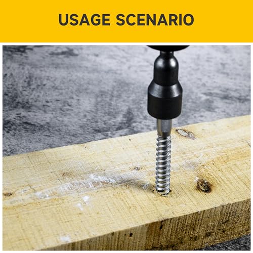 Mywish 5/16 Hex Head Lag Screws Assortment Kit, 74Pcs Heavy Duty Lag Bolts with Washers, 304 Stainless Steel Bolts 18-8 7-Size Wood Screws for Outdoor, Bright Finish 5/16 Bolt - size: 5/16 Assorted Kit