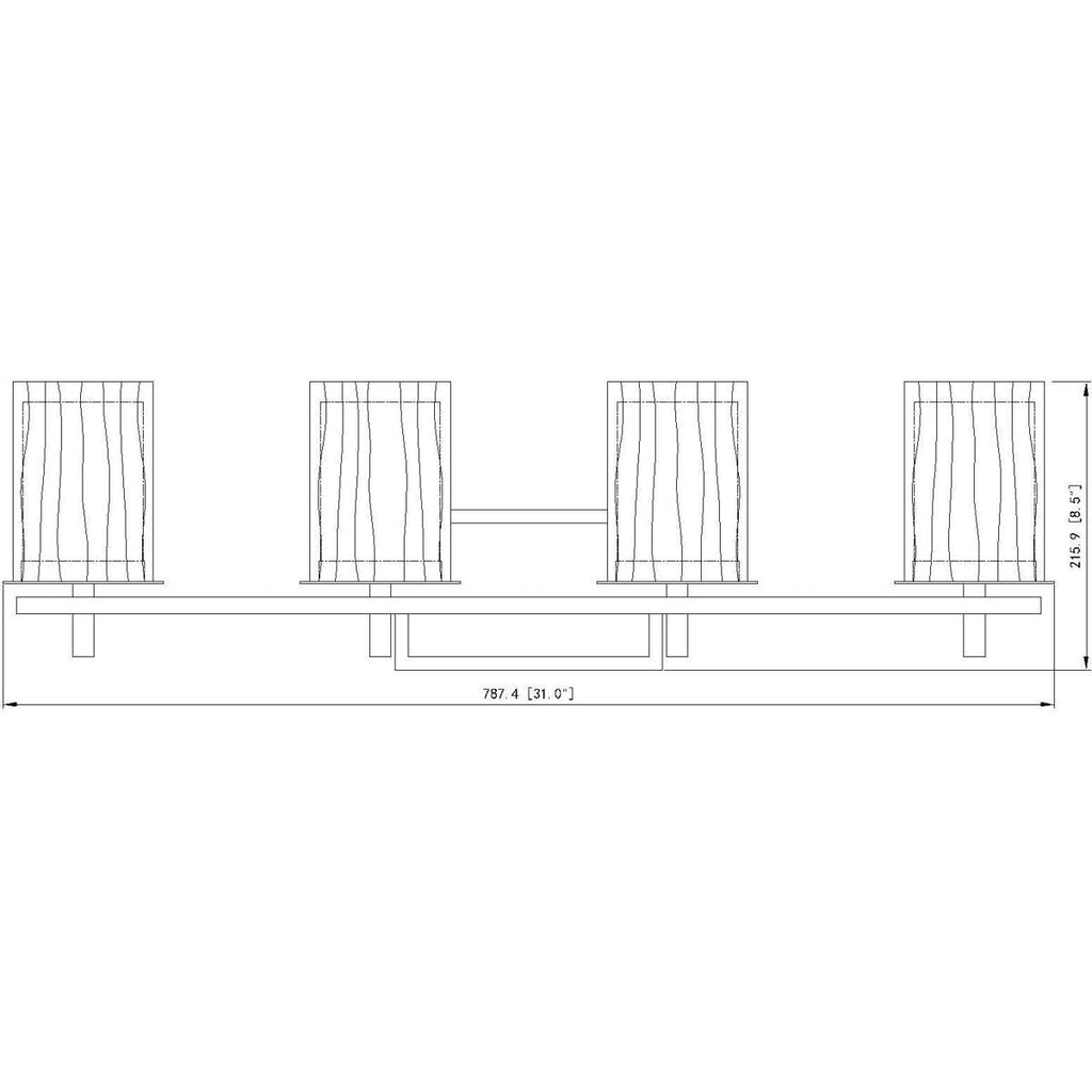 Open Box - Z-Lite 1949-4V-MGLD - Bathroom Fixtures Indoor Lighting