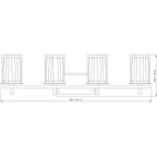 Open Box - Z-Lite 1949-4V-MGLD - Bathroom Fixtures Indoor Lighting