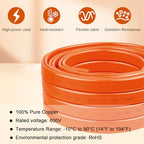 10/3 Wire with Ground - 10FT 10 Gauge NM-B Non-Metallic Sheathed Cable 100% Pure Copper 10 AWG 3 Conductor Residential Indoor Wire for Outlets, Switches, Other Loads and Lighting Wiring Projects etc. - size: 10FT, style: 10AWG/3