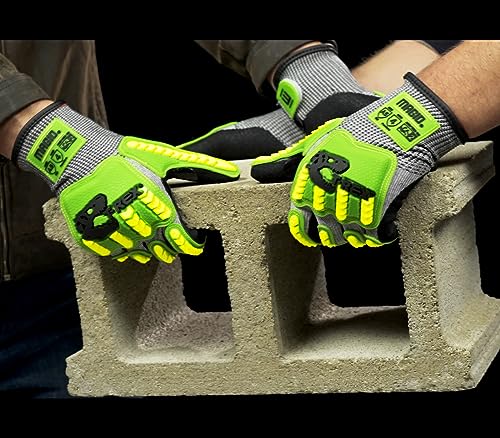 MAGID T-REX HPPE Construction Impact Gloves, ANSI Level A5, 72 Pair - size: 10/XL, style: 72 Pair