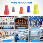 Nilight 120PCS Yellow Wire Connectors Kit 16-14 AWG Electric Wire Caps - color: 120PCS 16-14# Wire Caps