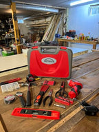 Apollo Tools 135 Piece Household Tool Set, Red DT0773 - color: Red, size: 135-Piece