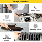 Pressure Washer Drain Jetter – Sewer Jetter Kit for Pressure Washer 50ft 1/4 Inch NPT Hose Nozzles and Adapter 5800PSI Clears Clogs in Pipes & Sewer Lines - size: 50FT X1/4in