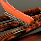 MAXMAN Wire Brush 2Pcs, 10" Stainless & Carbon Steel Bristles, Rust Remover