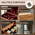 LEFTSTARER 60Pcs 1.2In Antique Cabinet Door Hinges with Screws, Bronze Butterfly Style, Small Hinges for Crafts Cabinet Wooden Jewelry Boxes (A.60 Butterfly Hinges) - color: A.60 Butterfly hinges