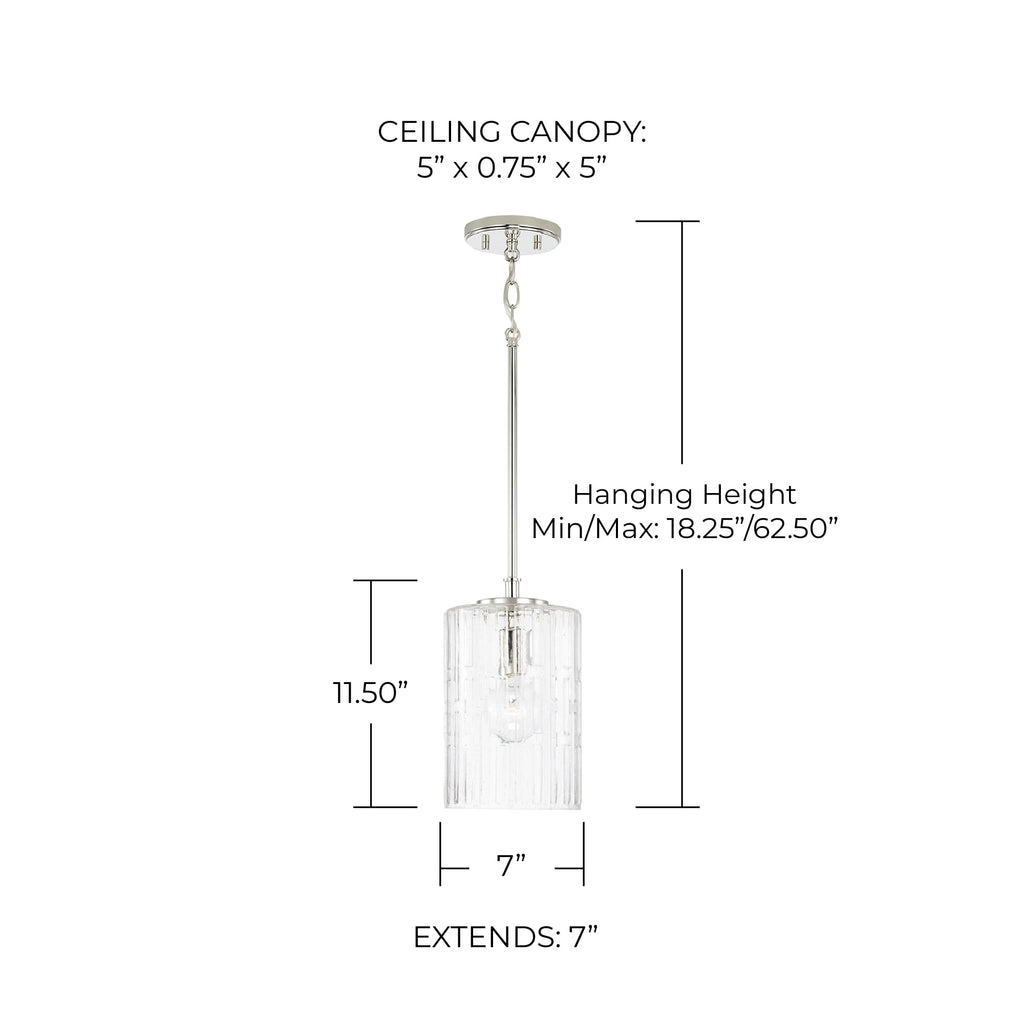Open Box - Capital Lighting 341311PN - Pendants Indoor Lighting