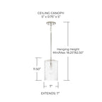 Open Box - Capital Lighting 341311PN - Pendants Indoor Lighting
