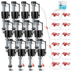 12 Sets Toilet Float Replacement Kit with 2 Inch Flapper Replacements