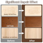 30+2P Wood Filler Sticks, 30 Colos Wood Filler Putty Wax Crayons Furniture Repair Kit Putty Stick for Baseboard Cabinets Furniture Floors(with 2 Scrapers)