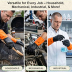 Gastody™ - Chemical Resistant Gloves, Reusable,Heavy Duty Safety Work Gloves,Resist Acid,Oil,Alkali - S-M-L-XL-XXL Size - size: XX-Large, style: Chemical Gloves Set of 2 Pairs