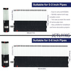 Multi Surface Pipe Profiling Tool, Pipe Cutting Template Multi Functional Shape Duplicator, Lightweight and Wear-Resistant Fiberglass Material for Tiles Floors DIY Pro Plumbing - size: 0-3" Pipes