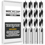 4Pcs 13MM Metric Brad Point Wood Drill Bit Set - size: 0.512" - 4pcs