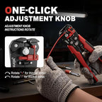 KATA Wire Crimper and Automatic Wire Stripper Tool Set for Electrical Work - color: 2pc Red