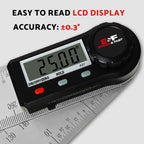 S&F STEAD & FAST Digital Angle Finder Tool with Case, 7 Inch / 200 mm - size: Digital Angle Ruler 7 Inch